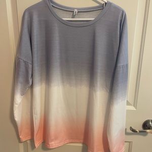 Miss Me ombré long sleeve top